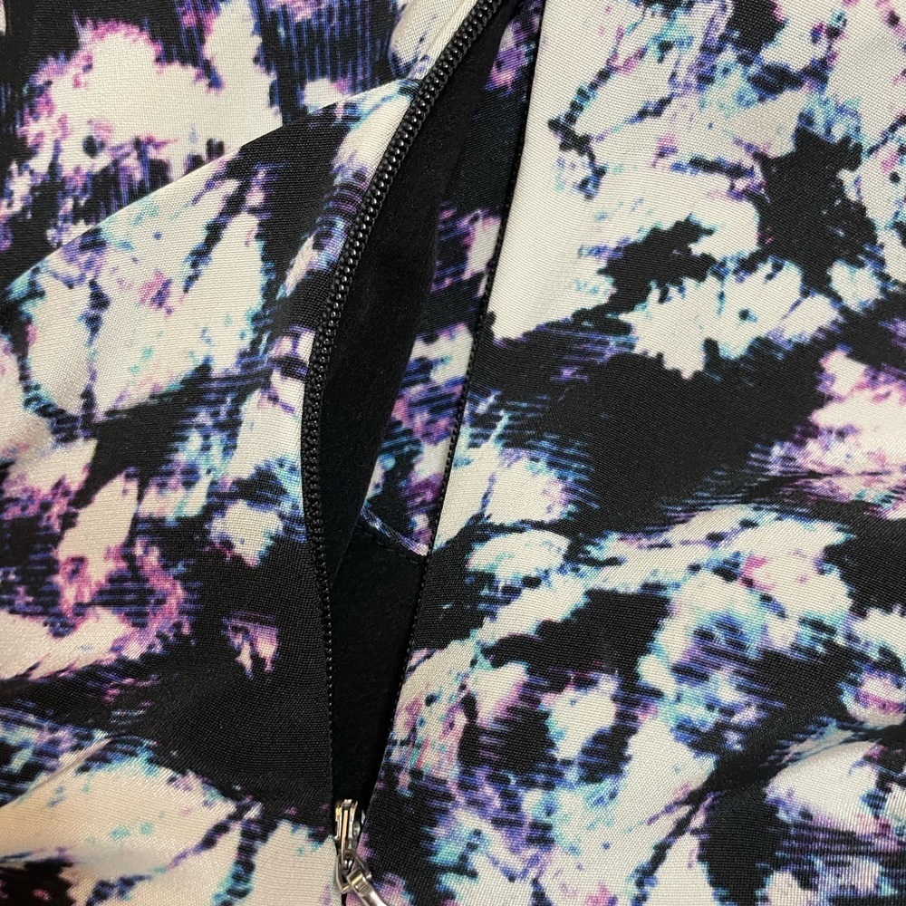 Alexander Wang Kaleidoscope 100% Silk Tie-Dye Dress Sleeveless Scoop Neck Size 6 - Picture 6 of 11